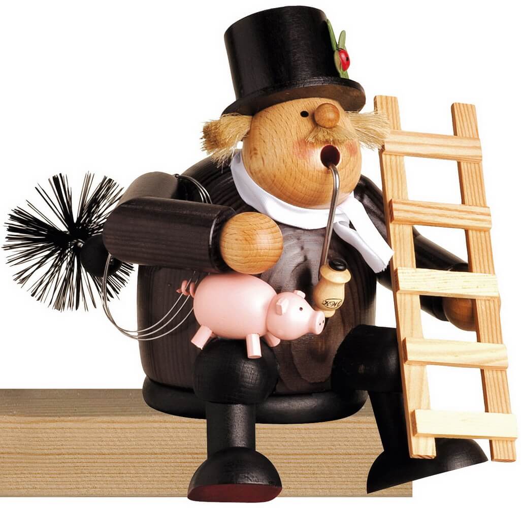 Räuchermännchen Kantenhocker Schornsteinfeger, 16 cm von KWO