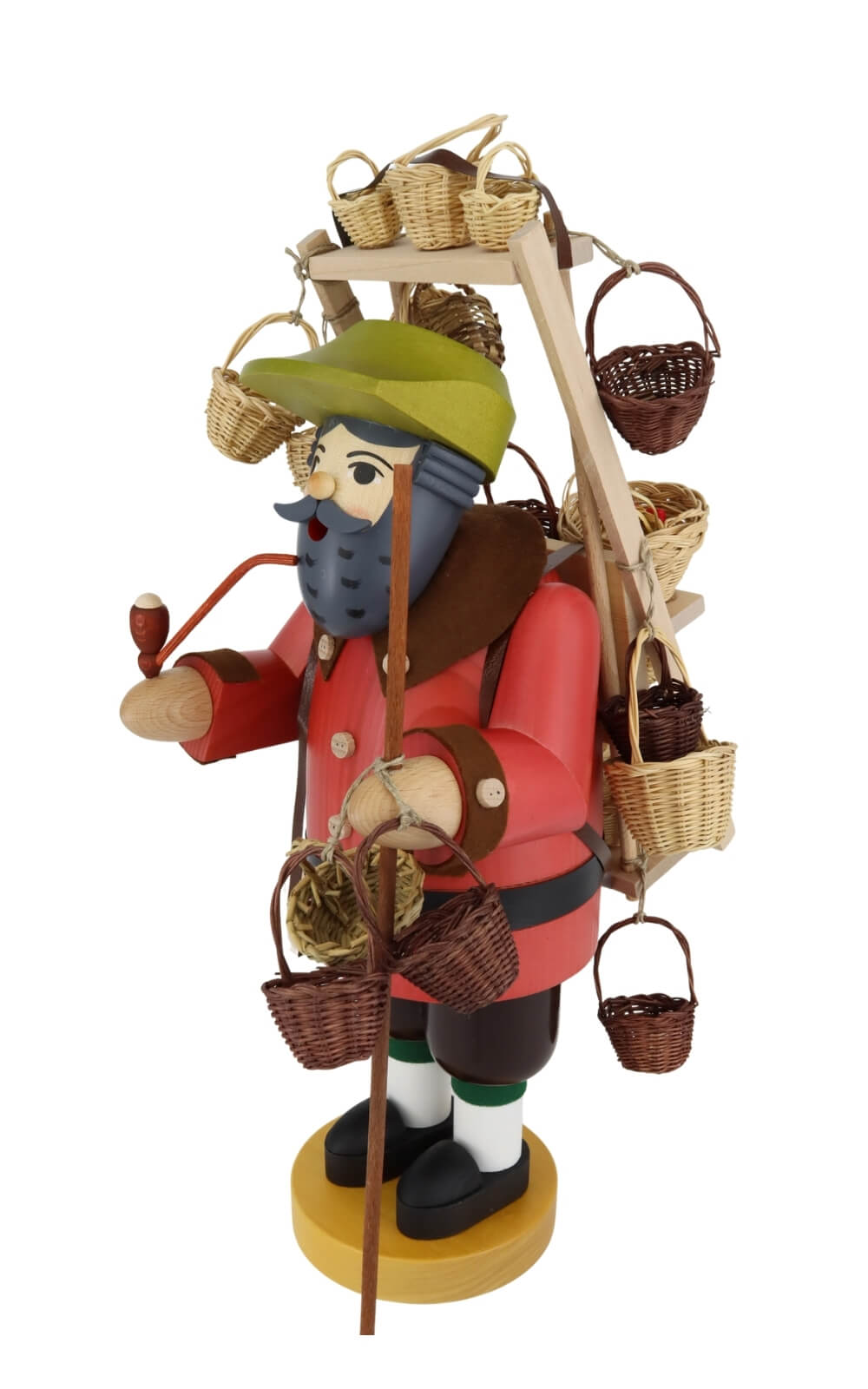 Räuchermännchen Korbhändler, 41 cm von Richard Glässer