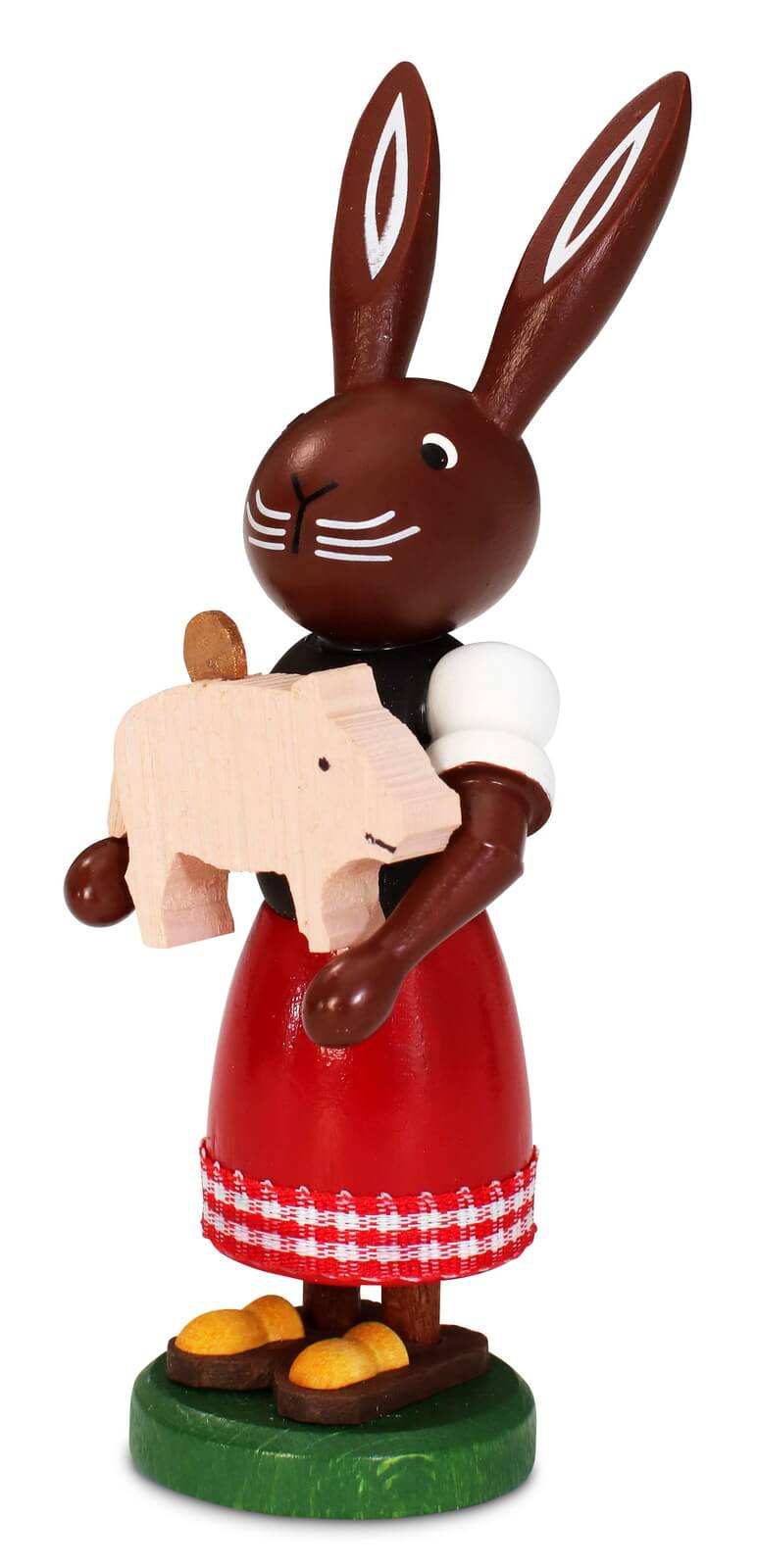 Osterhase mit Glücksschwein, 9 cm von Thomas Preißler