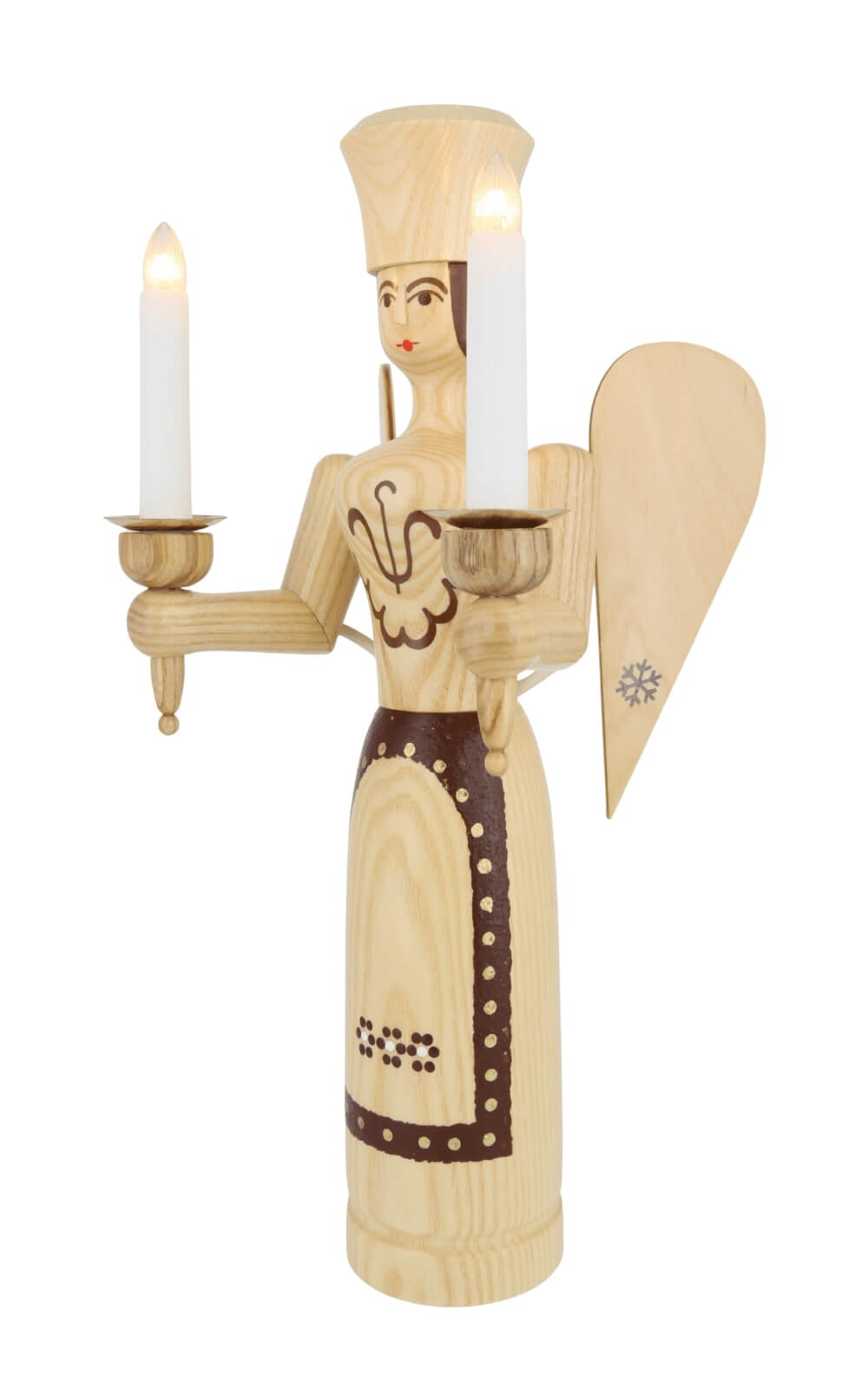Weihnachtsengel, 38 cm, elektrisch beleuchtet, natur von SEIFFEN.COM_3