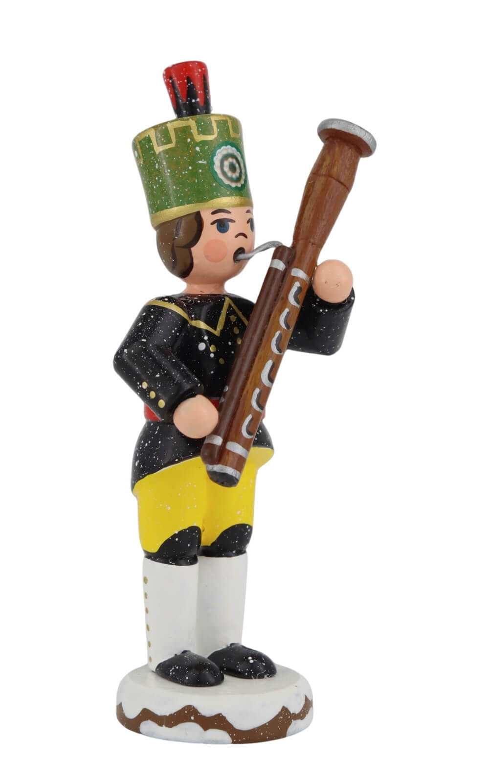 Miniatur Winterkind Bergmann mit Fagott, 9 cm von Hubrig Volkskunst_2