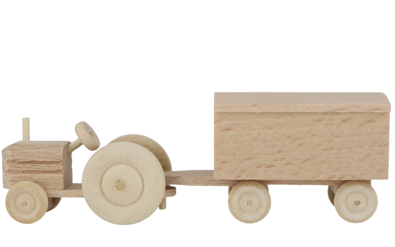 Traktor mit Anhänger Koffer, natur von Robbi Weber_2