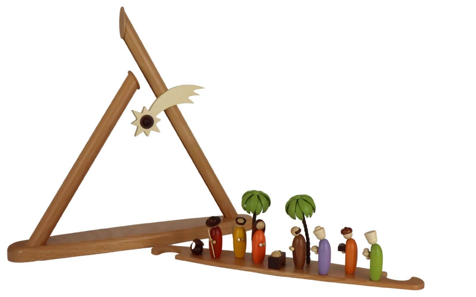 Schwibbogen - Lichterspitze Heilige Familie, farbig, 47 cm von Müller Kleinkunst_2