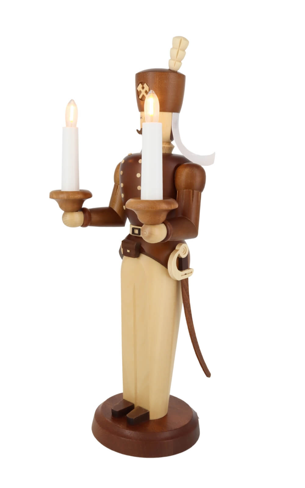 Engel und Bergmann, natur, elektrisch beleuchtet, 40 cm von Müller Kleinkunst_9
