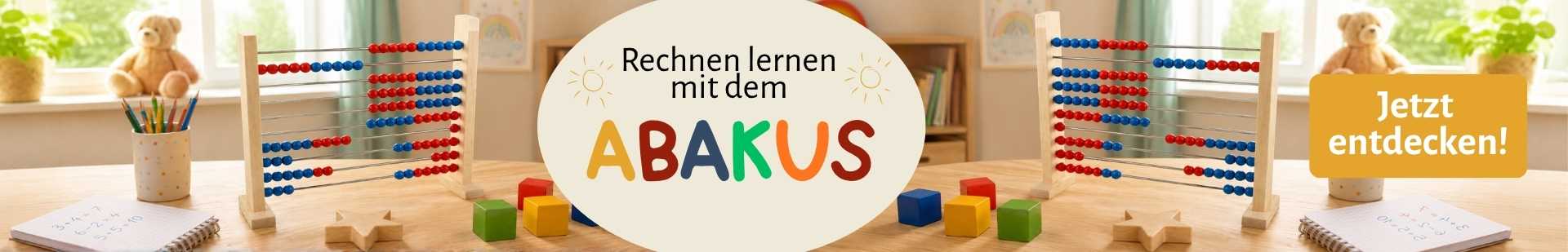 Abakus - Rechenrahmen mit 100 Kugeln aus Holz von Ebert GmbH